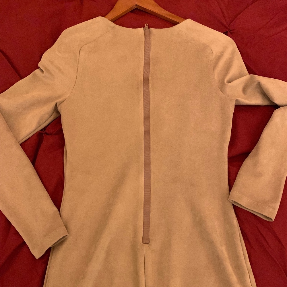 Bebe beige suede dress